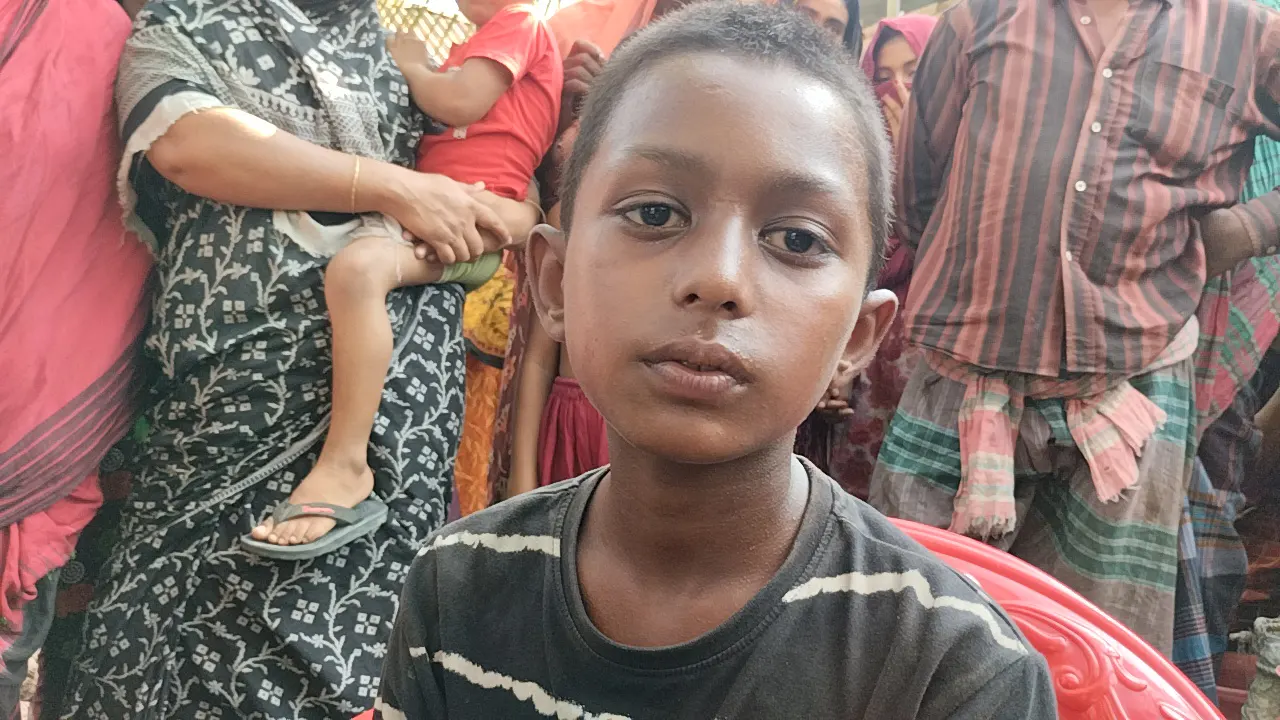 অপহৃত শিশু তানজিল হোসেন। ছবি : কালবেলা