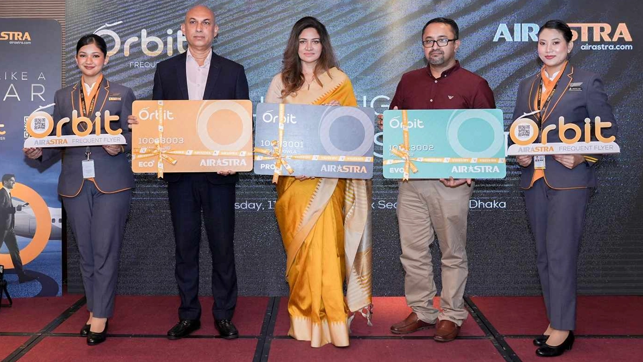 ফ্রিকোয়েন্ট ফ্লায়ার প্রোগ্রাম ‘অরবিট’ চালু করেছে বেসরকারি বিমান সংস্থা এয়ার অ্যাস্ট্রা। ছবি : সংগৃহীত