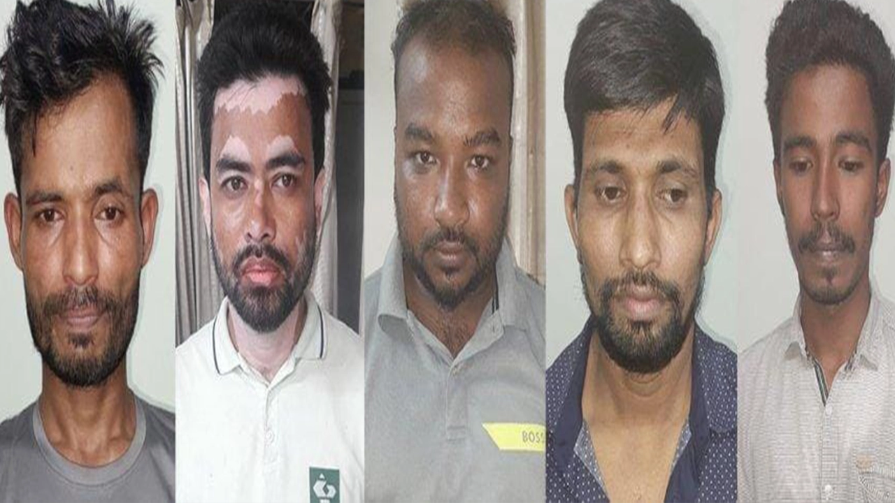 আটককৃত দালালচক্রের সদস্যরা। ছবি : সংগৃহীত
