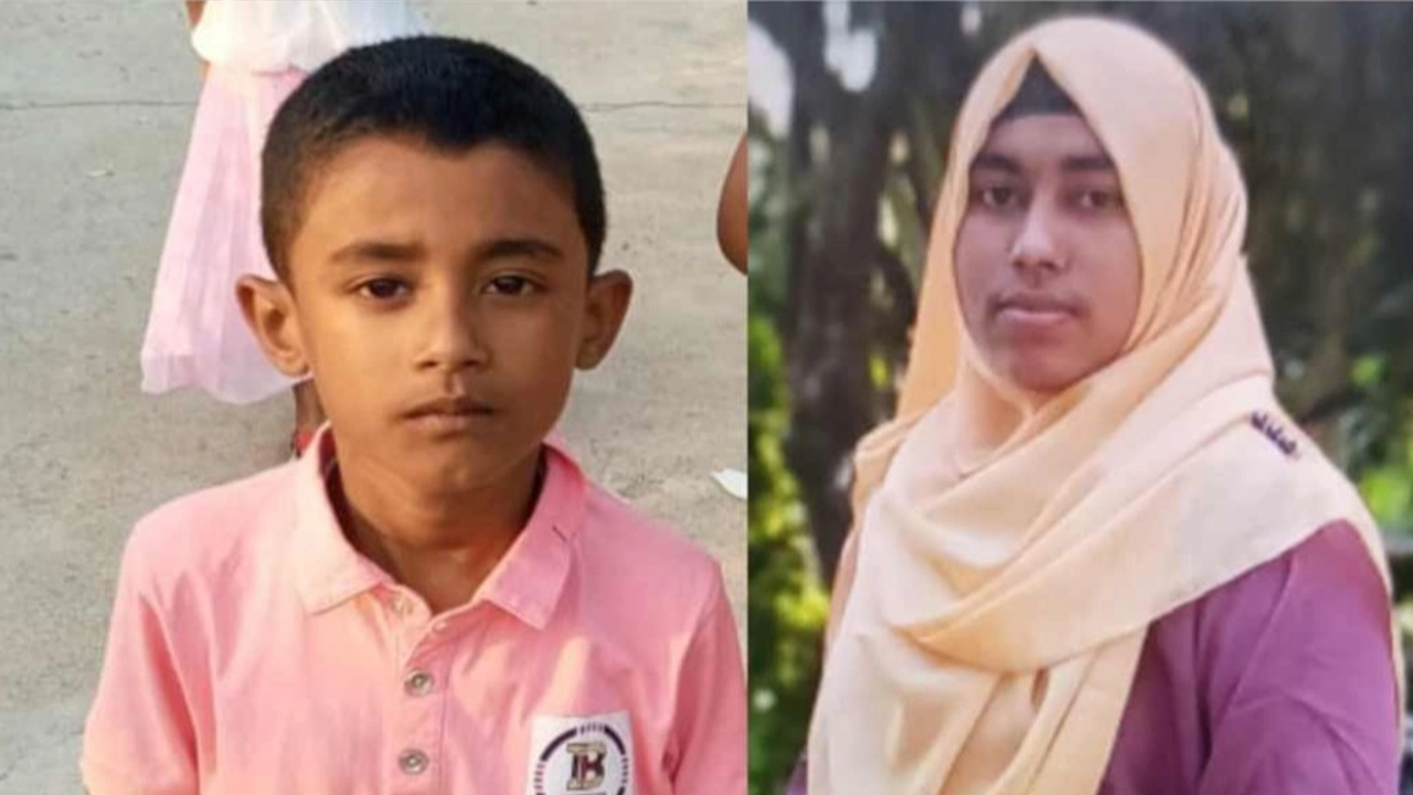 নিখোঁজ সন্তান ও তার মা। ছবি : সংগৃহীত