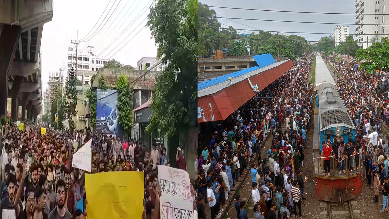 আন্দোলনে উত্তাল চট্টগ্রাম। ছবি : কালবেলা