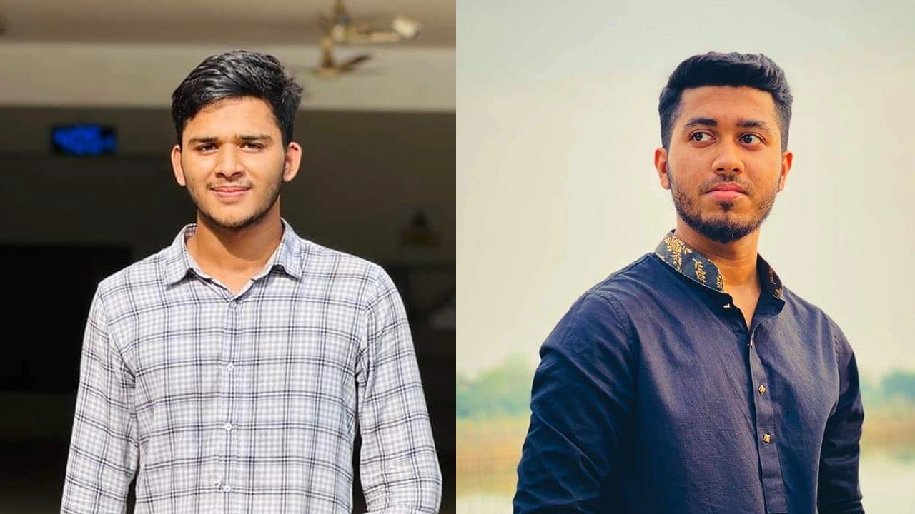 খালিদ সাইফুল্লাহ জিহাদ ও জুবায়ের হাসিব। ছবি : সংগৃহীত