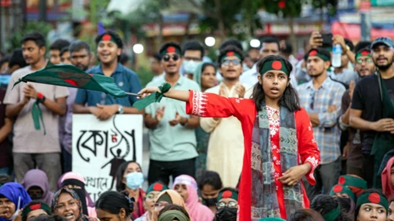 কোটাবিরোধী আন্দোলনকারী। ছবি : সংগৃহীত