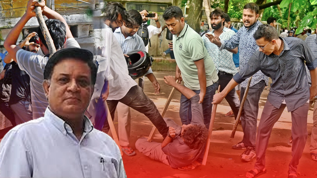 ঢাবি উপাচার্যের বাসভবনে জরুরি বৈঠক করেছেন প্রভোস্ট কমিটি। ছবি : সংগৃহীত