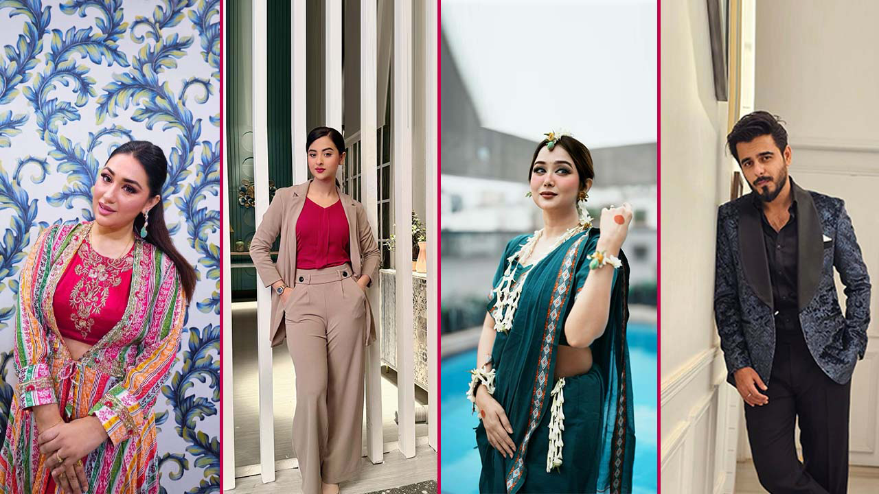 অপু, বুবলী, চমক ও সিয়াম। ছবি : সংগৃহীত