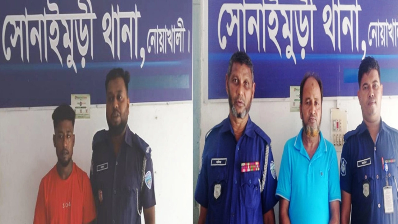 যুবককে গুলি করে হত্যার ঘটনায় গ্রেপ্তার দুই আসামি। ছবি : কালবেলা