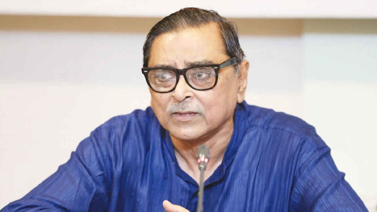 বাংলাদেশের ওয়ার্কার্স পার্টির সভাপতি রাশেদ খান মেনন। ছবি : সংগৃহীত