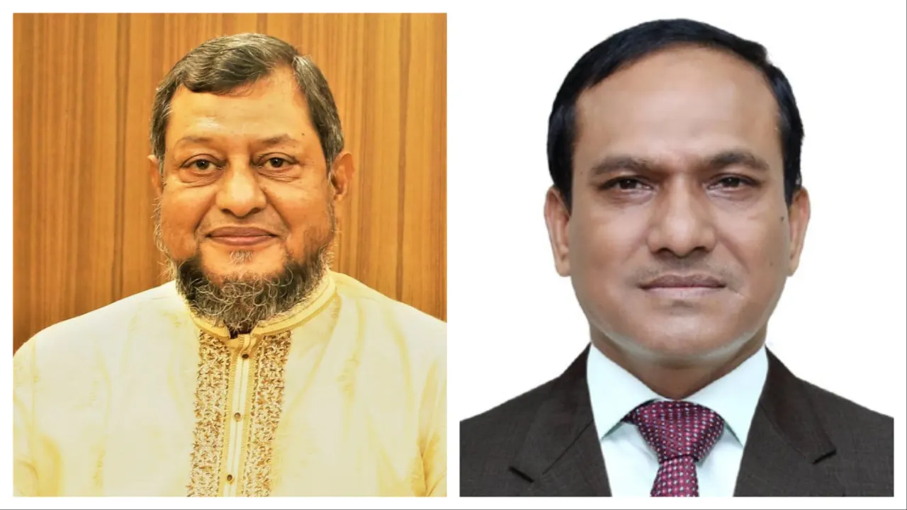 বাঁ থেকে মাইনুল হোসেন খান নিখিল ও এসএম মান্নান কচি। ছবি : সংগৃহীত