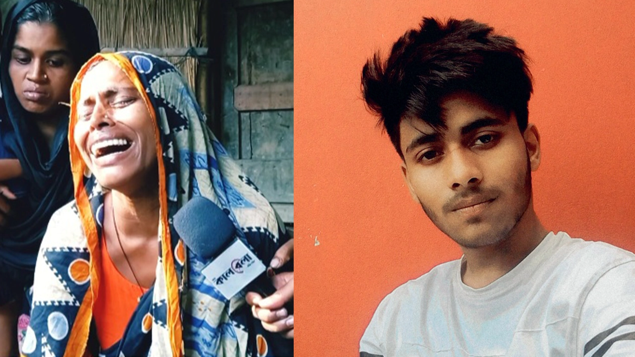 কিশোর রাসেল ও তার মা মোছা. অঞ্জনা। ছবি : সংগৃহীত