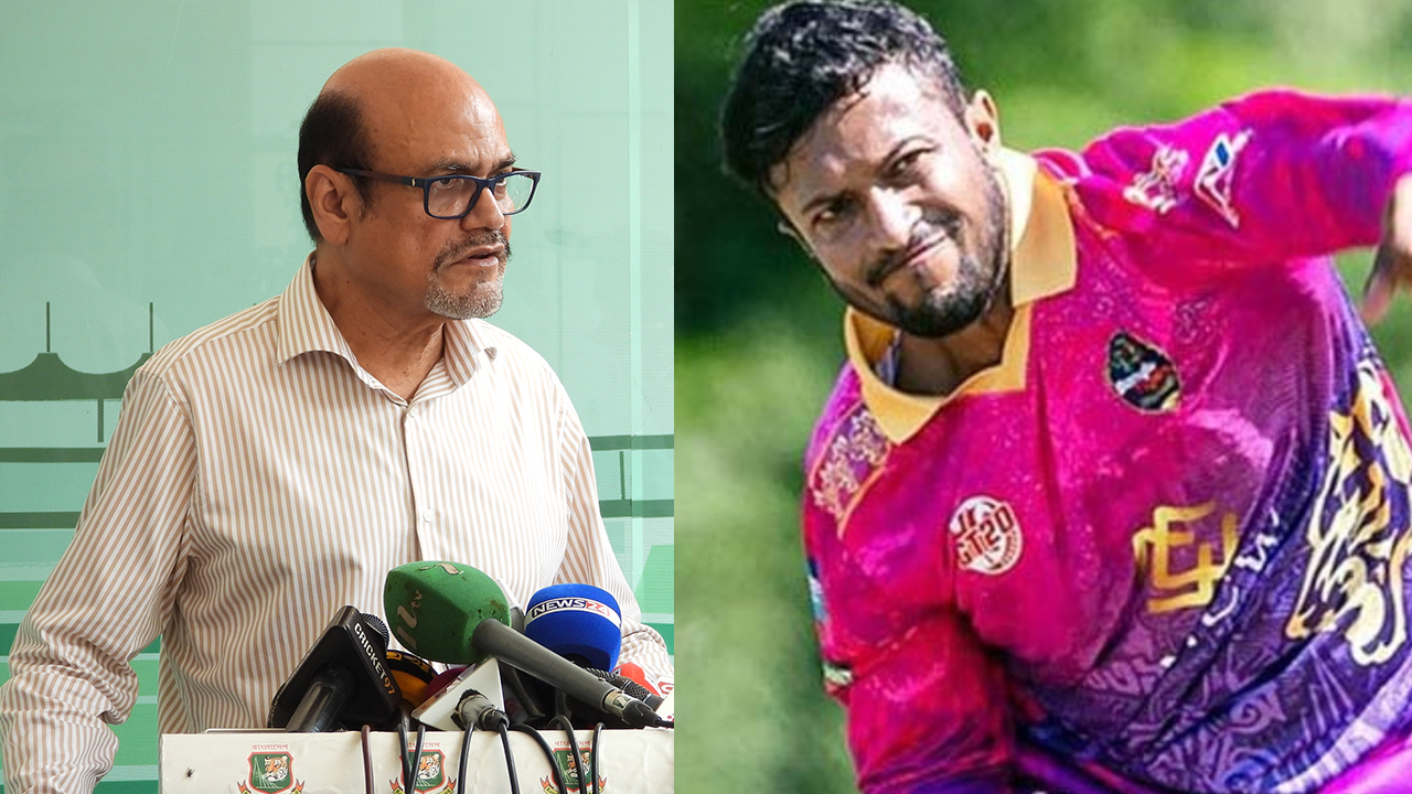 জালাল ইউনুস (বাঁয়ে) ও সাকিব আল হাসান। ছবি : সংগৃহীত