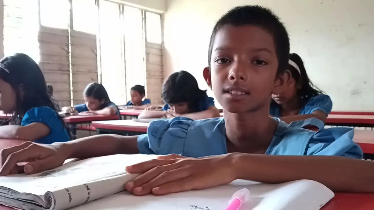৯ বছর বয়সের জেবা মুতাহারা সামিহা। ছবি : কালবেলা