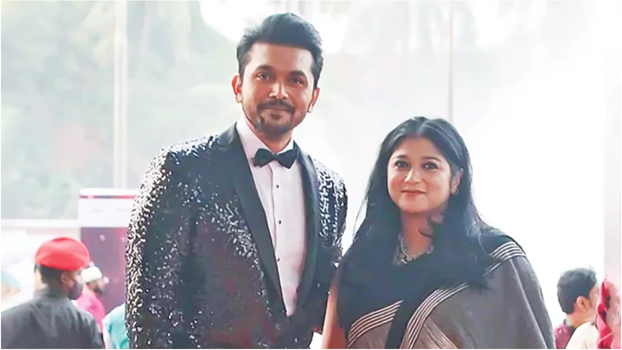 কোনো এক সুখকর মুহূর্তে অর্পিতা ও আরিফিন। ছবি: সংগৃহীত