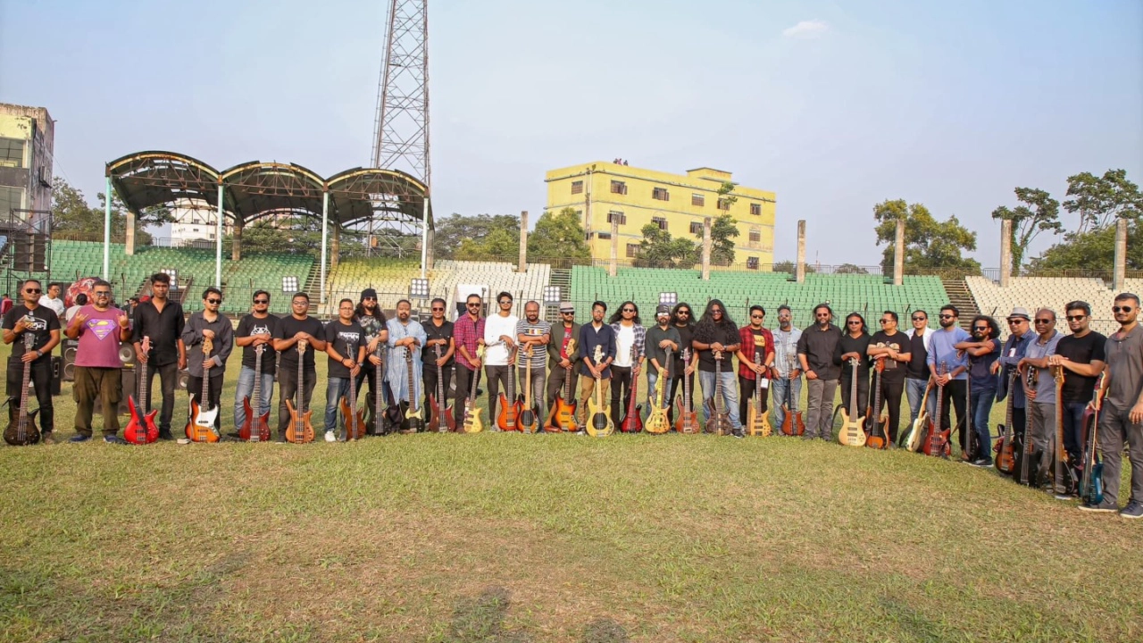 বাংলাদেশ মিউজিক্যাল ব্যান্ডস অ্যাসোসিয়েশন (বামবা)- এর সদস্যরা। ছবি : সংগৃহীত