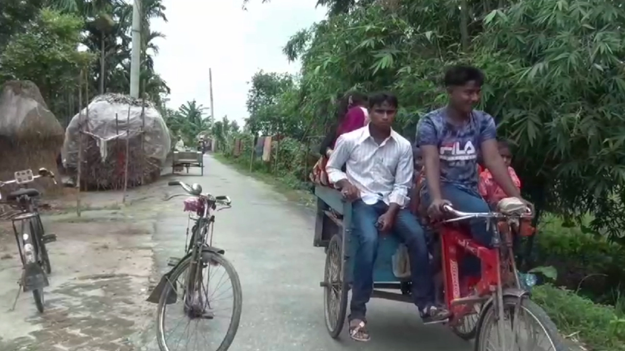 ﻿বন্দিদশা থেকে মুক্তি পাওয়া বিলুপ্ত ছিটমহল। ছবি : কালবেলা