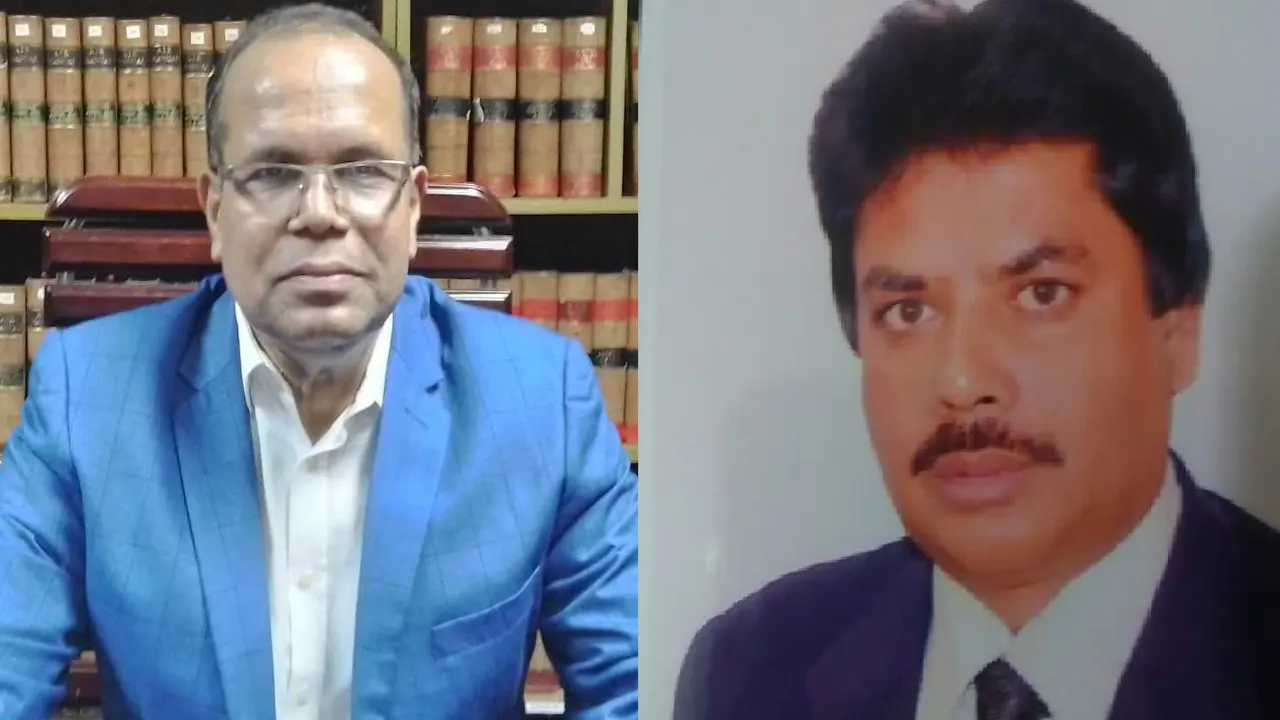 ড. ফরিদুজ্জামান ফরহাদ ও মোস্তাফিজুর রহমান মোস্তফা। ছবি : কালবেলা