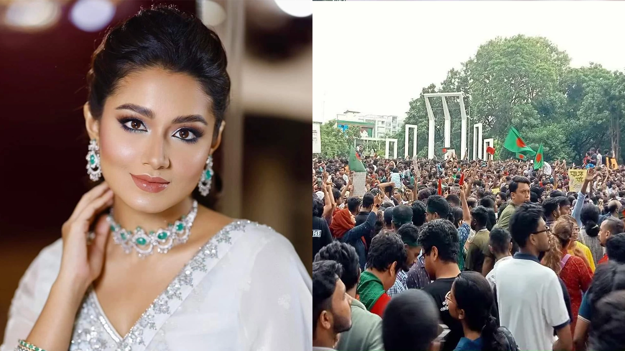 অভিনেত্রী তাসনিয়া ফারিন ও বৈষম্য বিরোধী ছাত্র আন্দোলন।