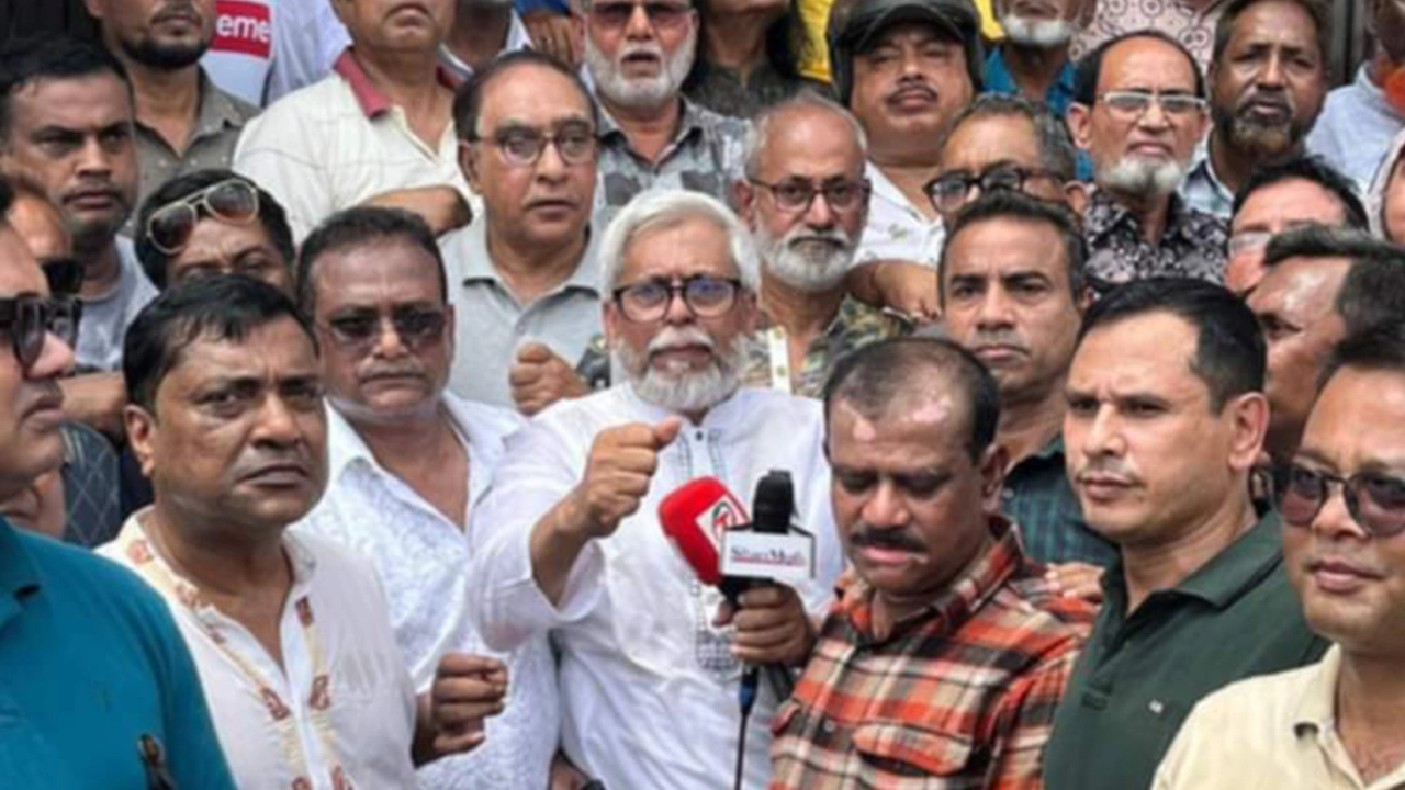 সিলেটে আওয়ামী লীগ নেতাকর্মীদের শান্তি সমাবেশ। ছবি : কালবেলা