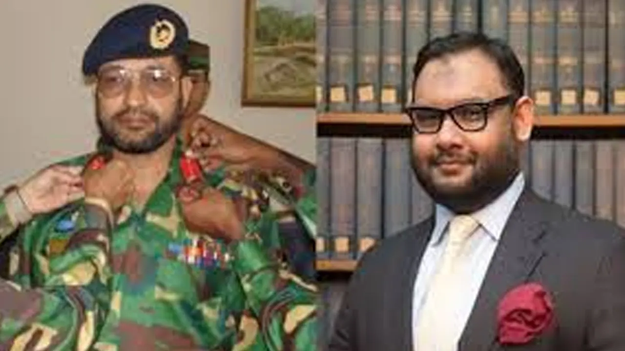 সেনাবাহিনীর সাবেক ব্রিগেডিয়ার জেনারেল আবদুল্লাহিল আমান আযমী ও মীর আহমাদ বিন কাসেম। ছবি : সংগৃহীত