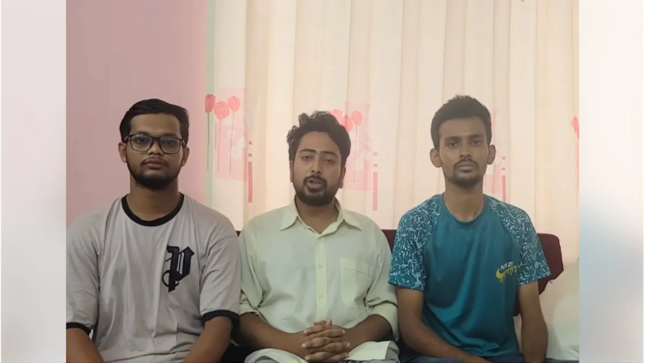 ভিডিও বার্তায় কথা বলছেন সমন্বয়ক নাহিদ ইসলাম। ছবি : ফেসবুক থেকে নেওয়া