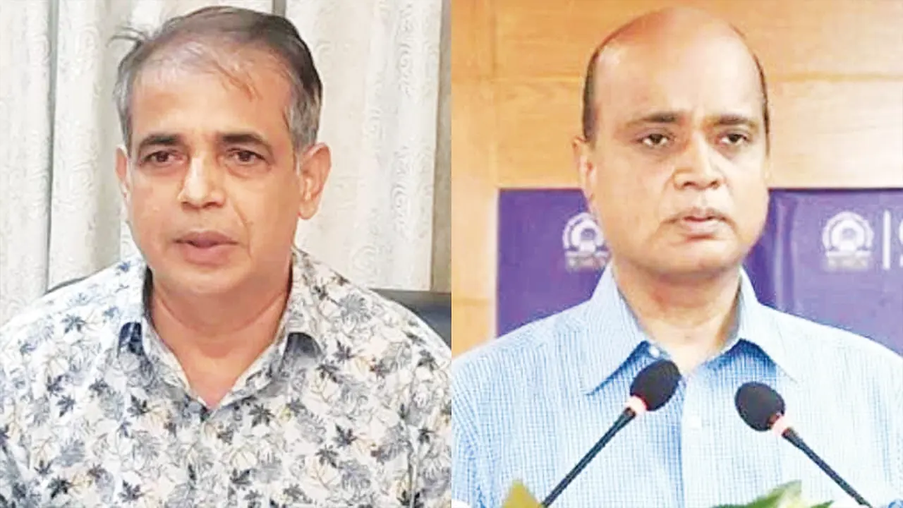 বাঁ থেকে এ কে এম শহিদুর রহমান ও মো. মাইনুল হাসান। ছবি : সংগৃহীত