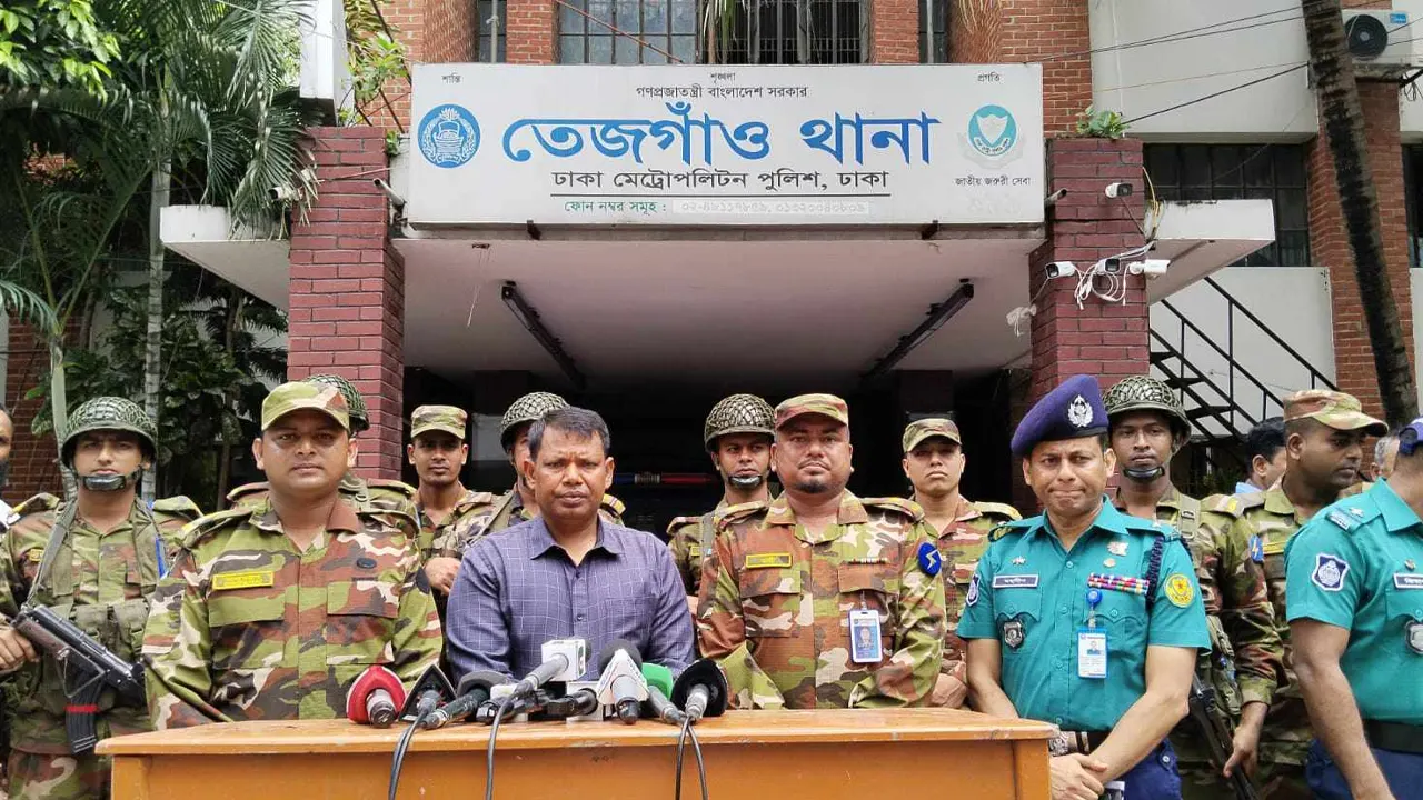 ডিএমপি তেজগাঁও থানার কার্যক্রম শুরু। ছবি : কালবেলা