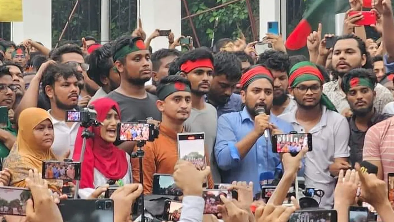 কোটা সংস্কার আন্দোলনের অন্যতম সমন্বয়কেরা। ছবি : সংগৃহীত