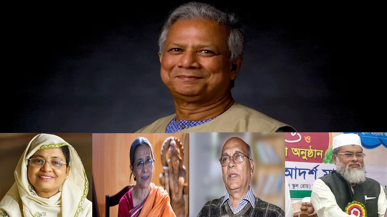 অন্তর্বর্তীকালীন সরকারে চট্টগ্রামের ৫ জন। ছবি : সংগৃহীত