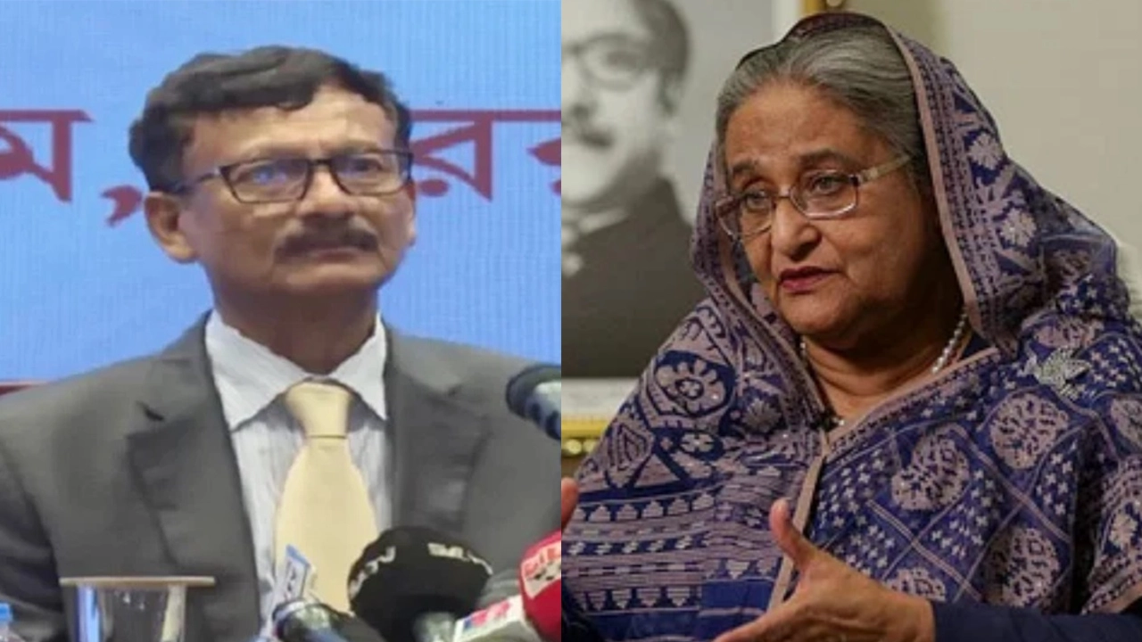 পররাষ্ট্র উপদেষ্টা এম তৌহিদ হোসেন ও শেখ হাসিনা। ছবি : সংগৃহীত