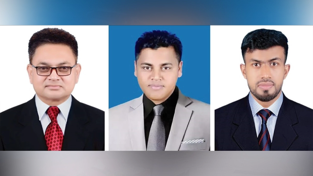 ব্রাহ্মণপাড়া প্রেসক্লাবের সভাপতি সৈয়দ আহমেদ লাভলু, সাধারণ সম্পাদক ফারুক আহাম্মদ ও  সাংগঠনিক সম্পাদক গাজী রুমেল (বাম থেকে)। ছবি : কালবেলা