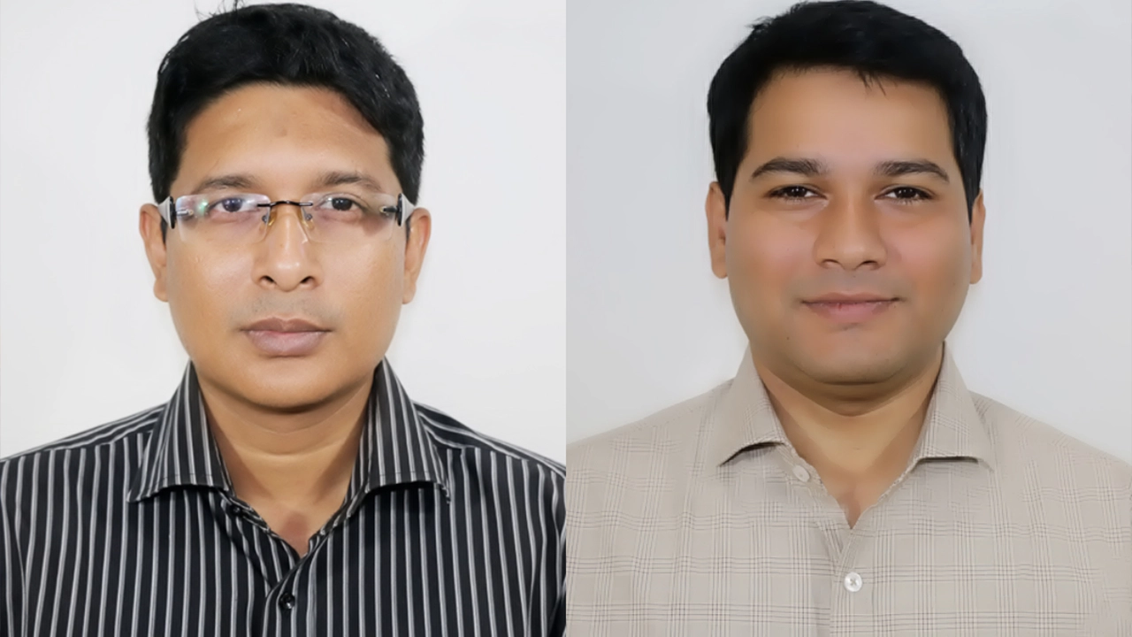 বরখাস্ত হওয়া দুই কর্মকর্তা। ছবি : কালবেলা