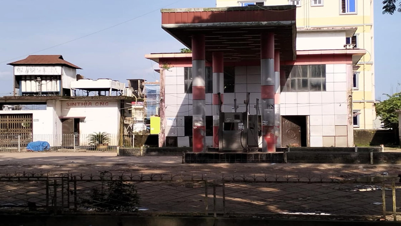 সুনামগঞ্জের সিনথিয়া সিএনজি ফিলিং স্টেশন। ছবি : সংগৃহীত