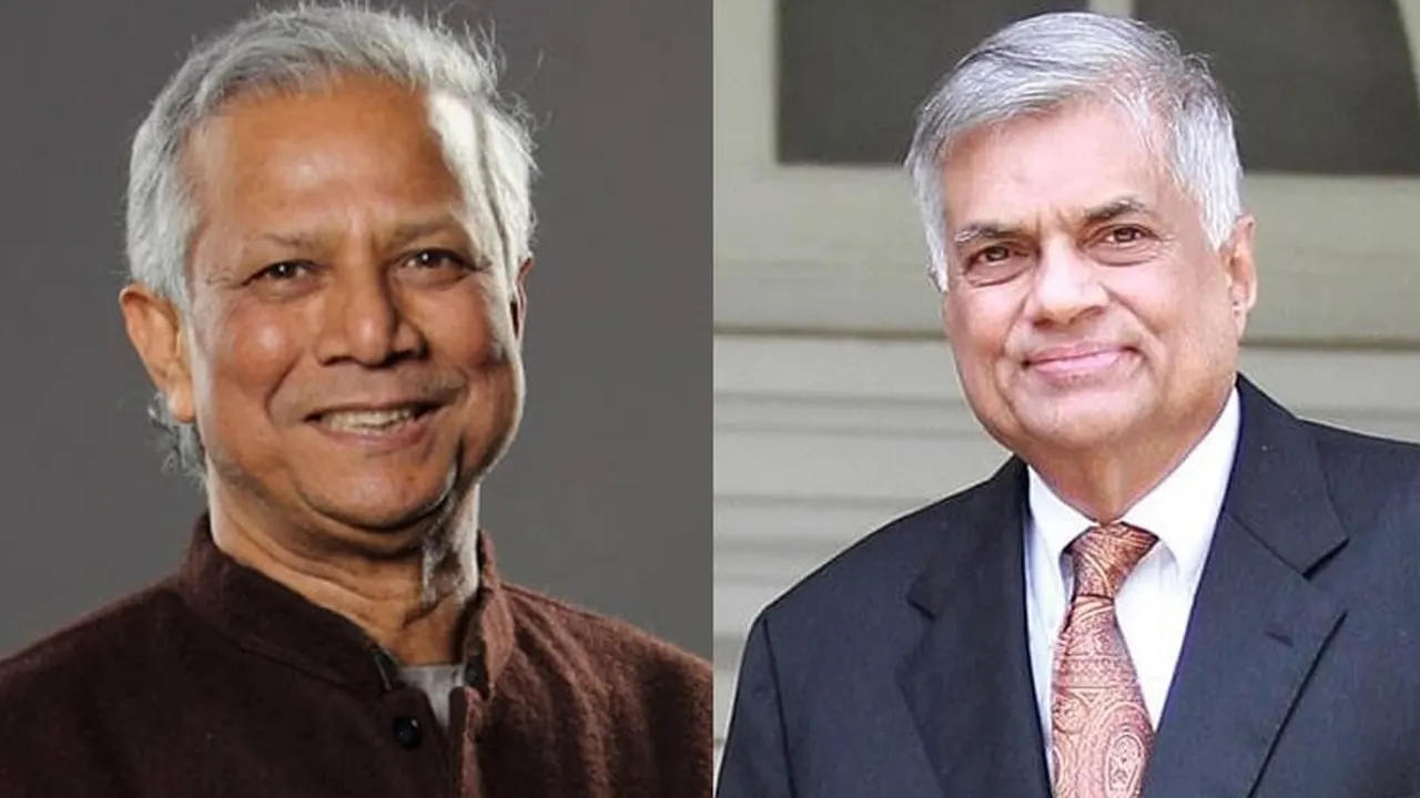 ড. মুহাম্মদ ইউনূস ও শ্রীলঙ্কার প্রেসিডেন্ট বিক্রমসিংহে। ছবি : সংগৃহীত