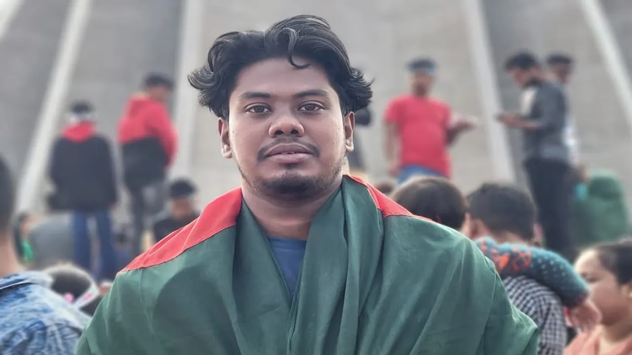 বৈষম্যবিরোধী ছাত্র আন্দোলনের সমন্বয়ক হাসিব আল ইসলাম। ছবি: সংগৃহীত।