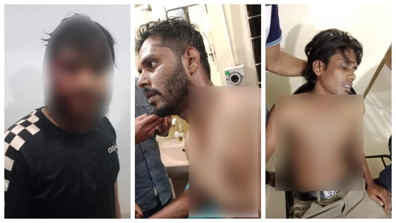 আহত বৈষম্যবিরোধী ছাত্র আন্দোলনকারী আশীষ খাদেম, মো. রিফাত ও আমজাদ। ছবি : কালবেলা