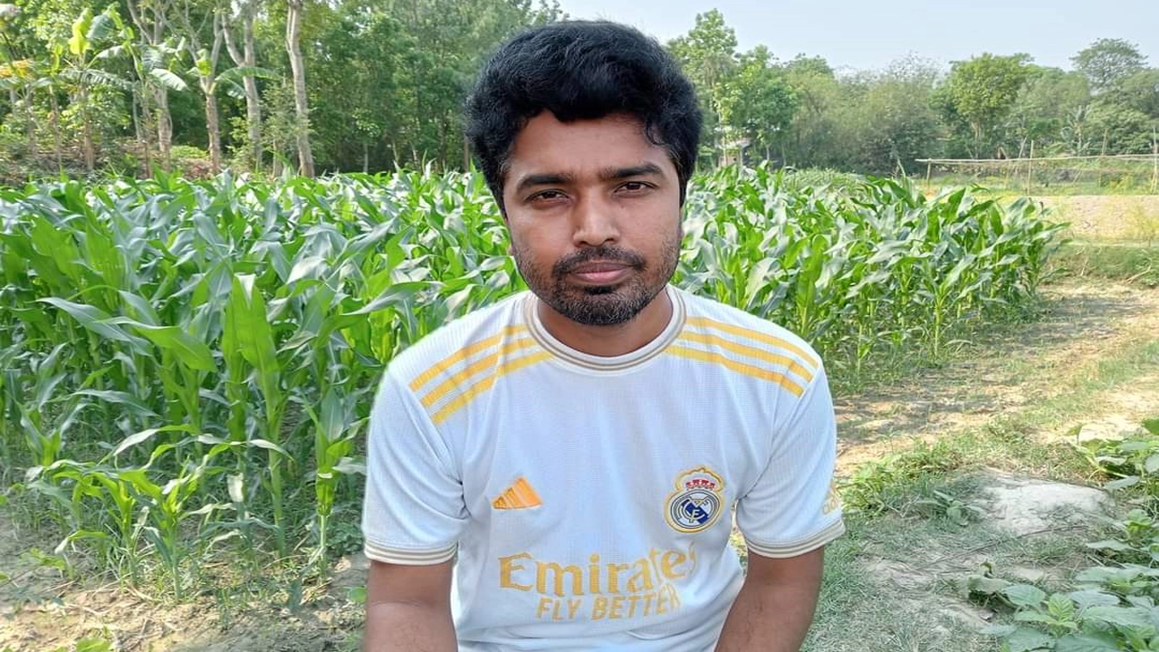 প্রেমিক বিকাশ চন্দ্র হালদার। ছবি : কালবেলা