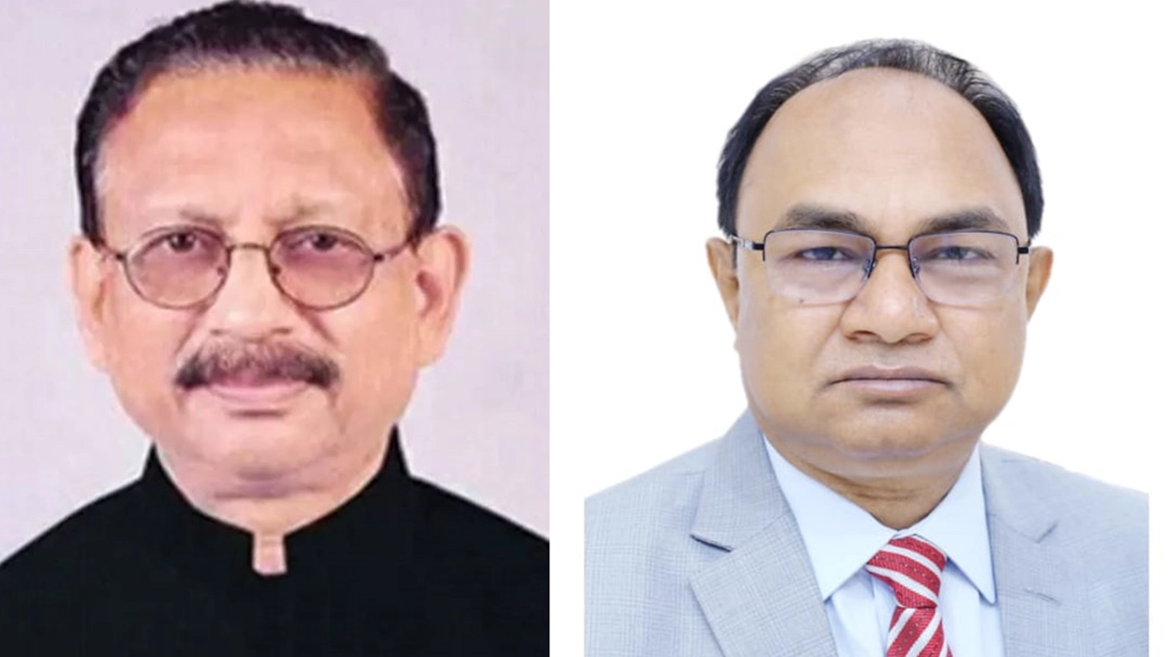 মো. রেজাউল করিম চৌধুরী (বামে) ও মো. তোফায়েল ইসলাম (ডানে)। ছবি : কালবেলা