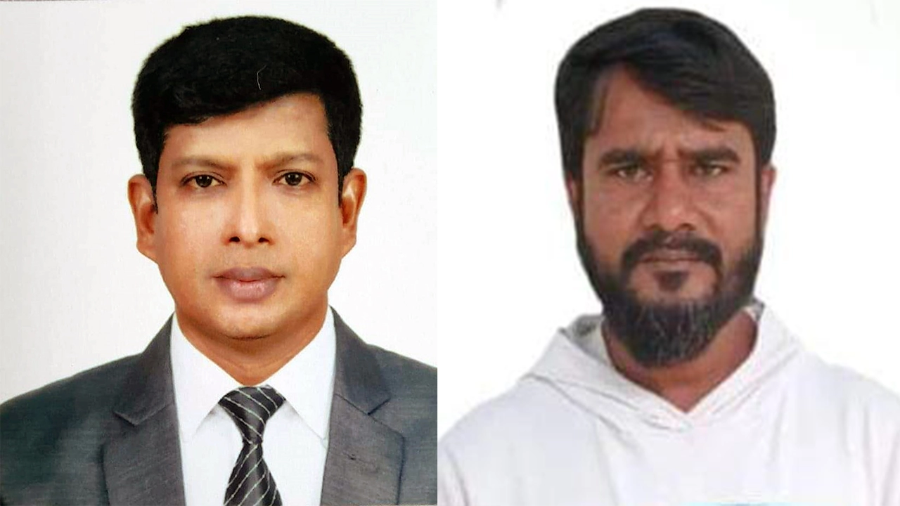 সুজাউদ্দিন বুলবুল (বামে) ও মনিরুজ্জামান মনির (ডানে)। ছবি : কালবেলা