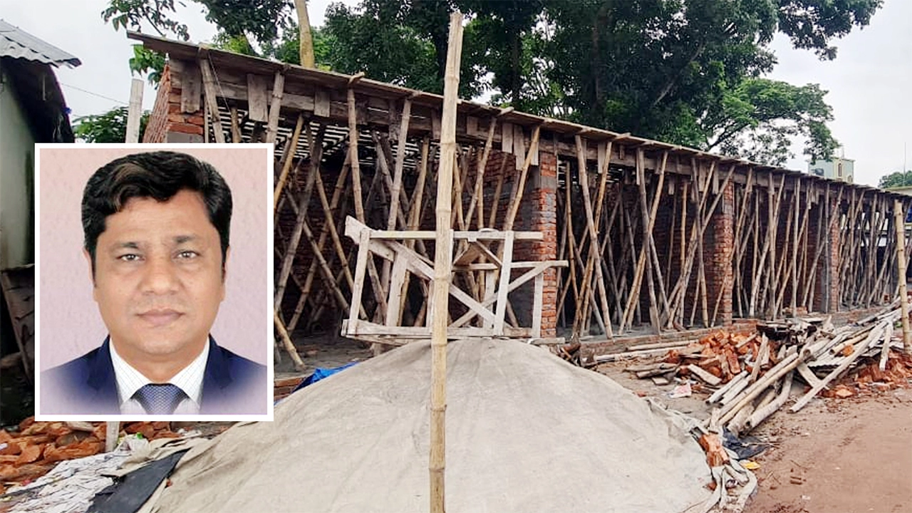 বাংলাদেশ রেড ক্রিসেন্ট সোসাইটির জমি অবৈধ ও জোরপূর্বক দখল  ছবি : কালবেলা