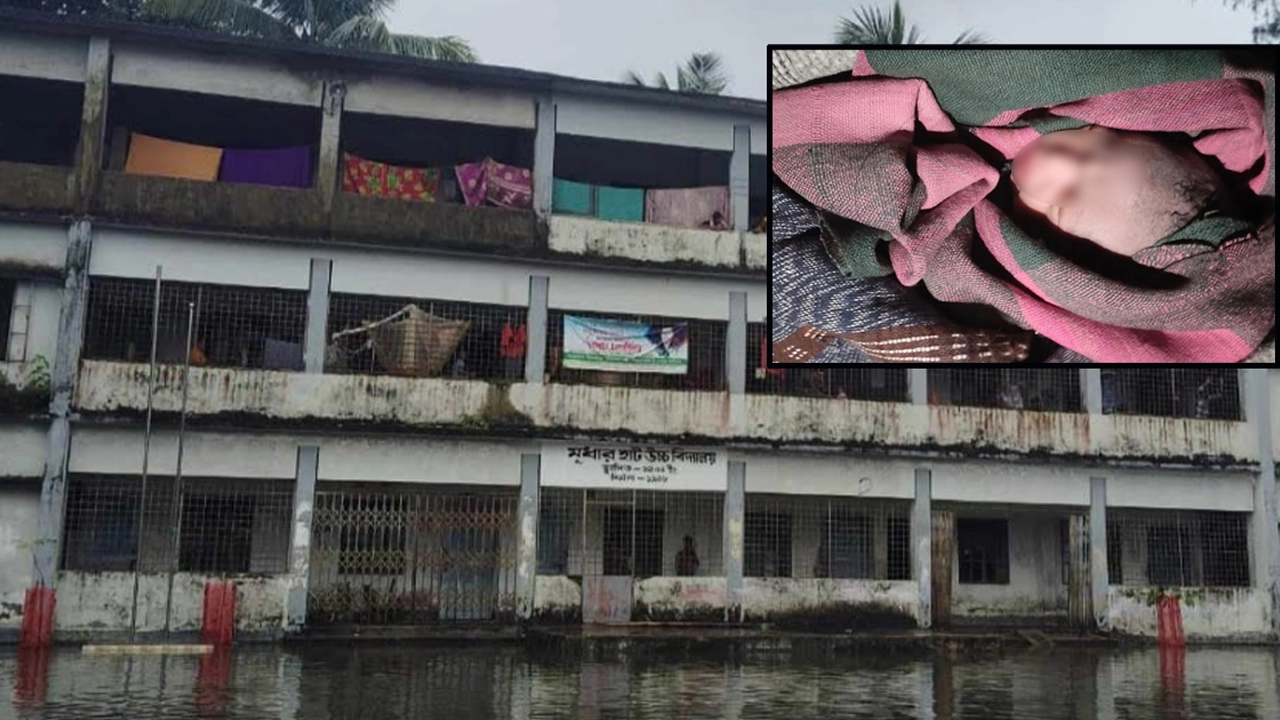 মৃধারহাট উচ্চ বিদ্যালয় আশ্রয়কেন্দ্র। ছবি : সংগৃহীত