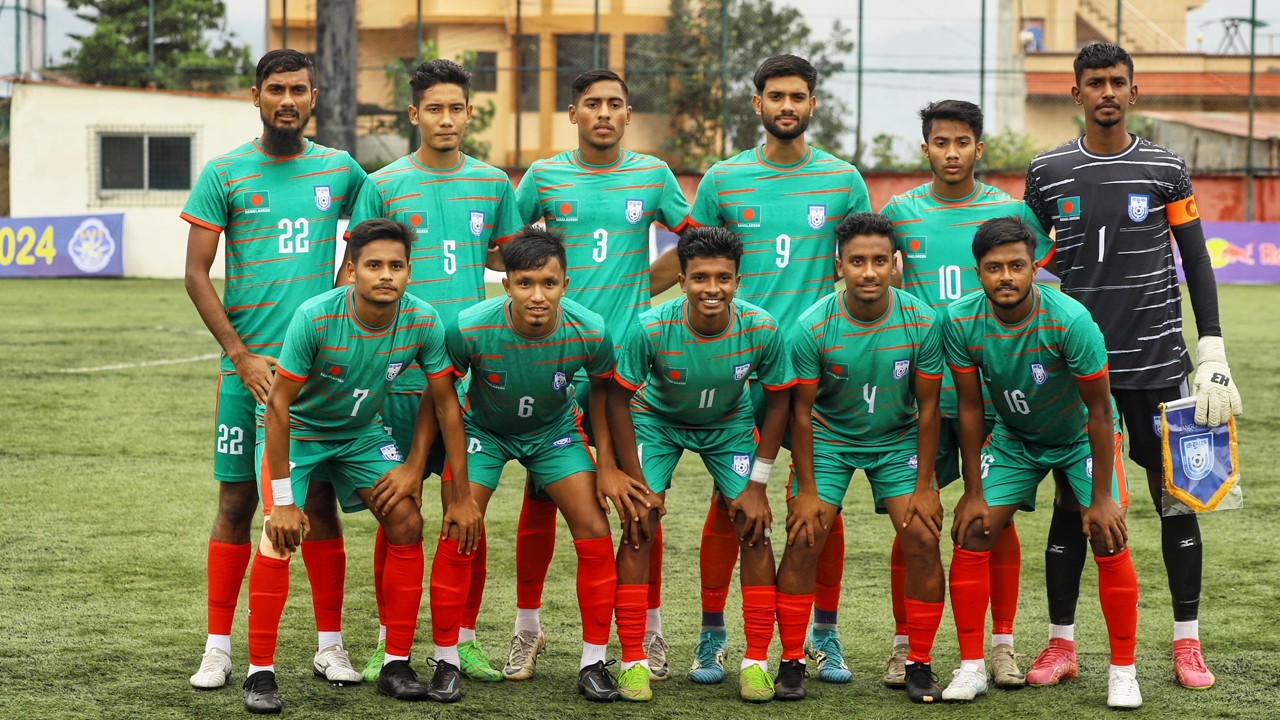 বাংলাদেশ অনূর্ধ্ব-২০ ফুটবল দল। ছবি : সংগৃহীত