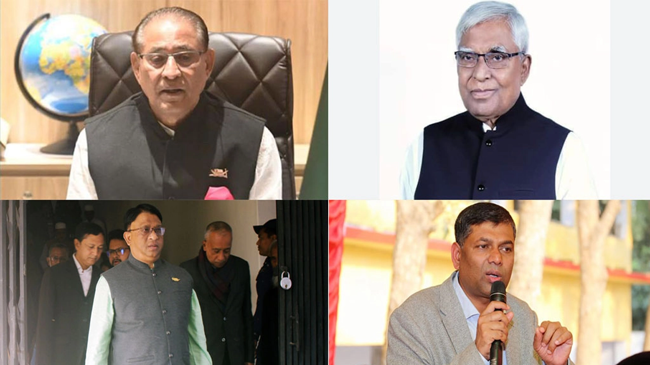 সাবেক এমপি সোলায়মান হক জোয়াদ্দার (ছেলুন), সাবেক সংসদ সদস্য ইকবালুর রহিম ও সাবেক সংসদ সদস্য মো. সাইফুজ্জামান শেখর। ছবি : সংগৃহীত