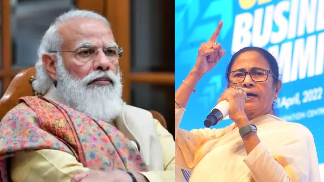 নরেন্দ্র মোদি ও মমতা বন্দোপধ্যায়। ছবি : সংগৃহীত