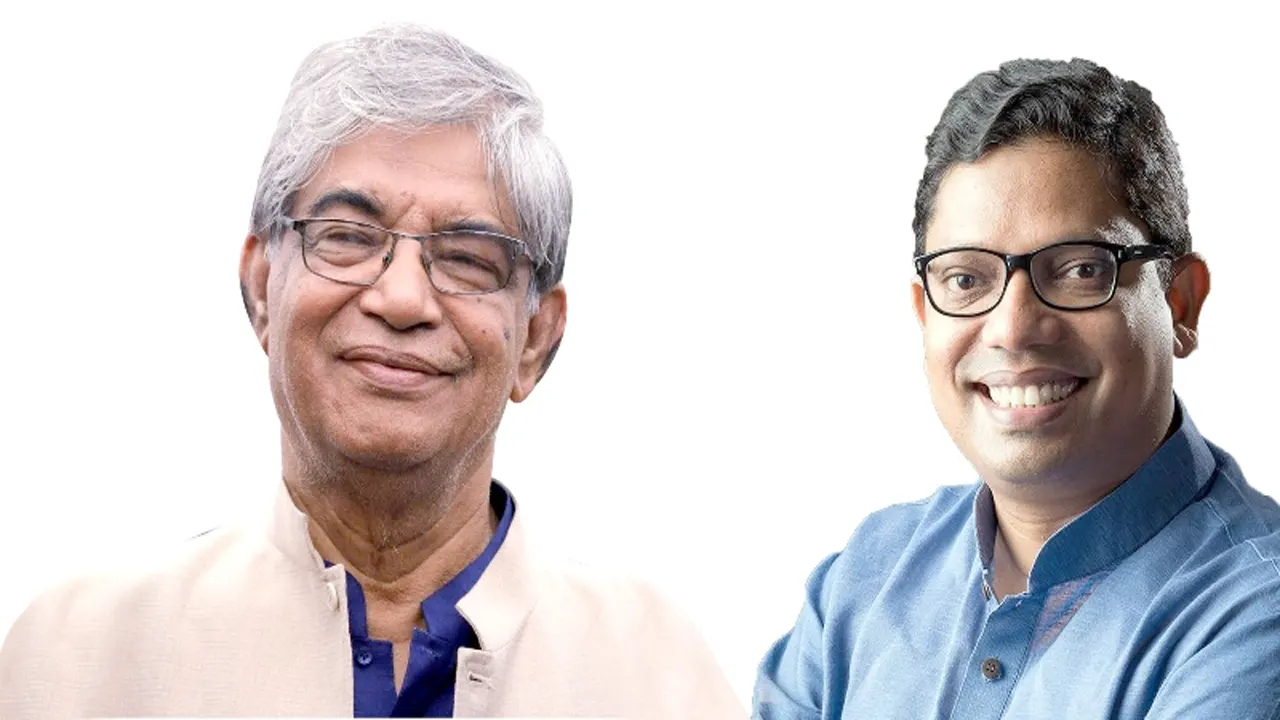 বাঁ থেকে মোস্তাফা জব্বার এবং জুনাইদ আহমেদ পলক। ছবি : সংগৃহীত