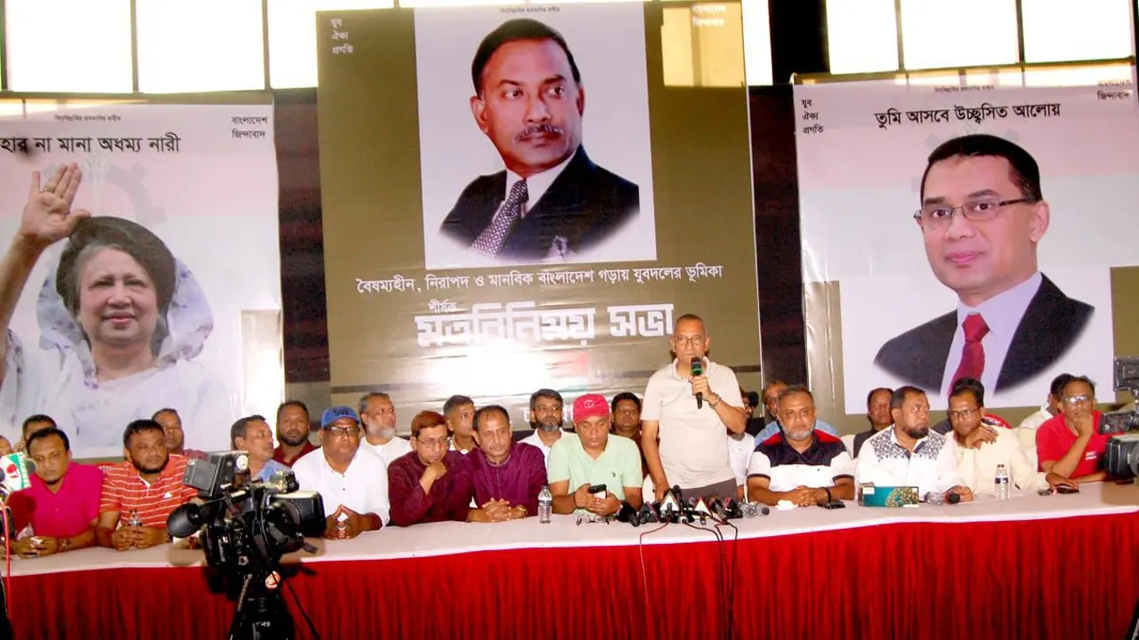চট্টগ্রামে যুবদল সভাপতি মোনায়েম মুন্না। ছবি : কালবেলা