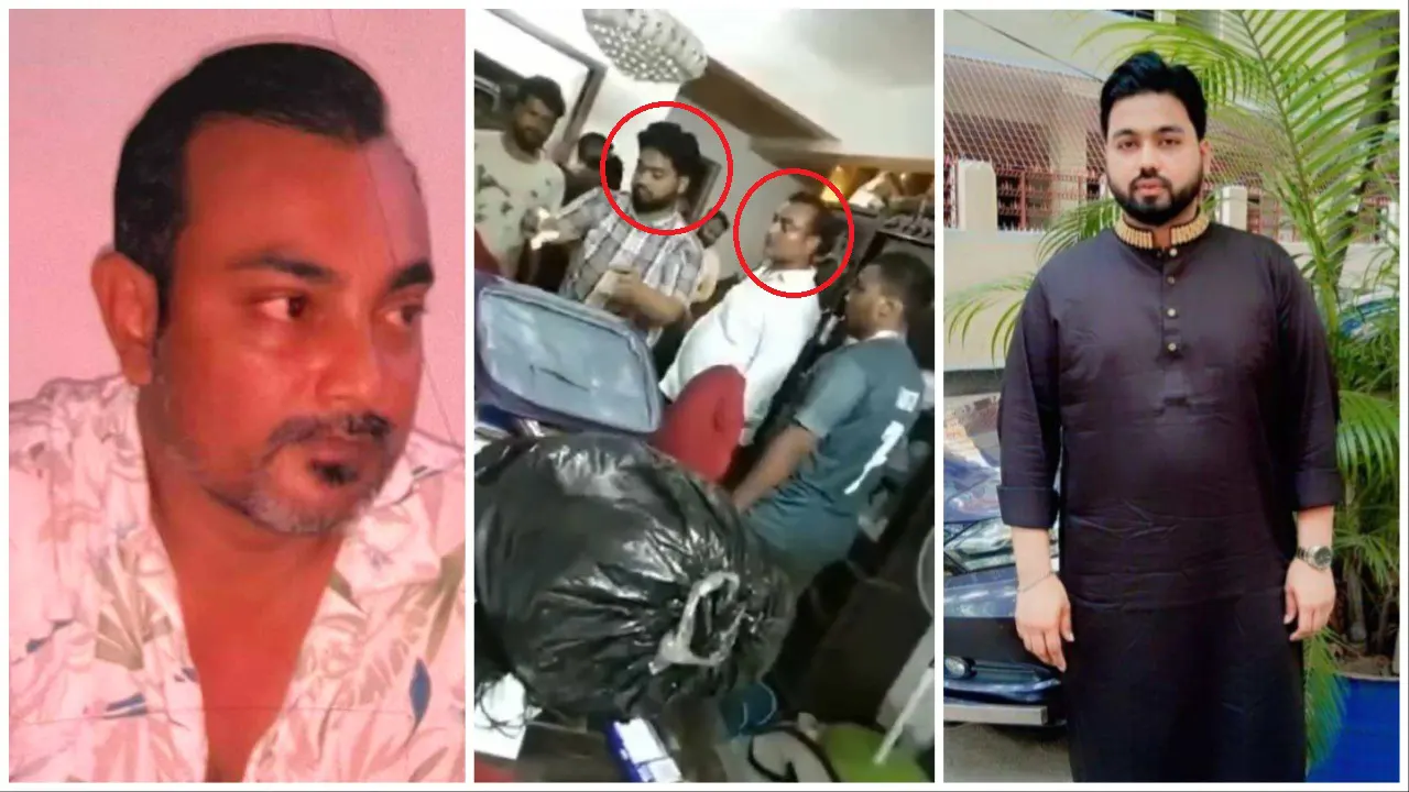 বাঁমে যুবদলের সাবেক সদস্য অভি আজাদ চৌধুরী নাহিদ এবং ডানে সাবেক সদস্য সচিব অভি। গ্রাফিক্স : কালবেলা