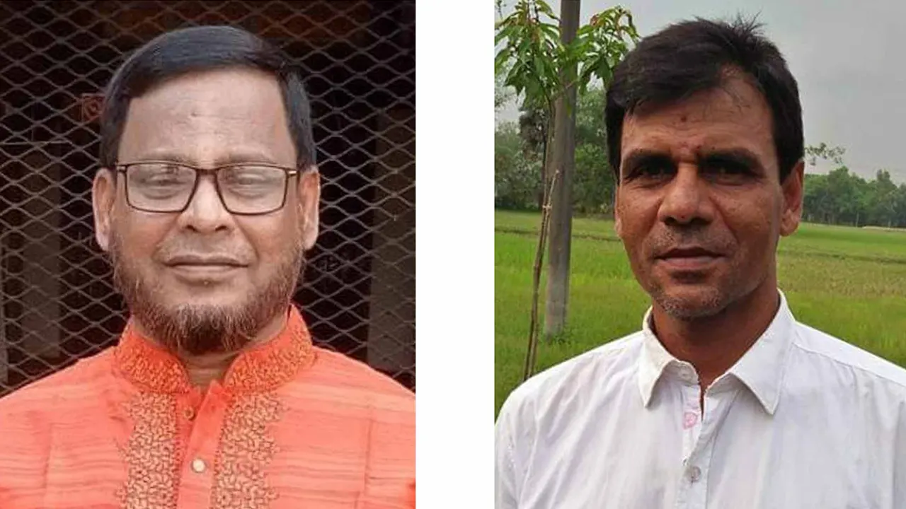 বিএনপি নেতা মো. মশিউর রহমান ও এম এ গণি মৈশাল। ছবি : সংগৃহীত