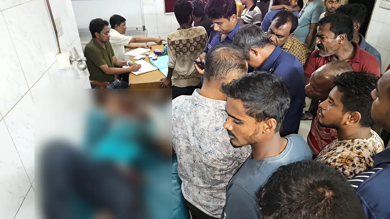 ছিনতাইয়ে আহত ওষুধ কোম্পানির প্রতিনিধিদের হাসপাতালে চিকিৎসা দেওয়া হয়। ছবি : কালবেলা