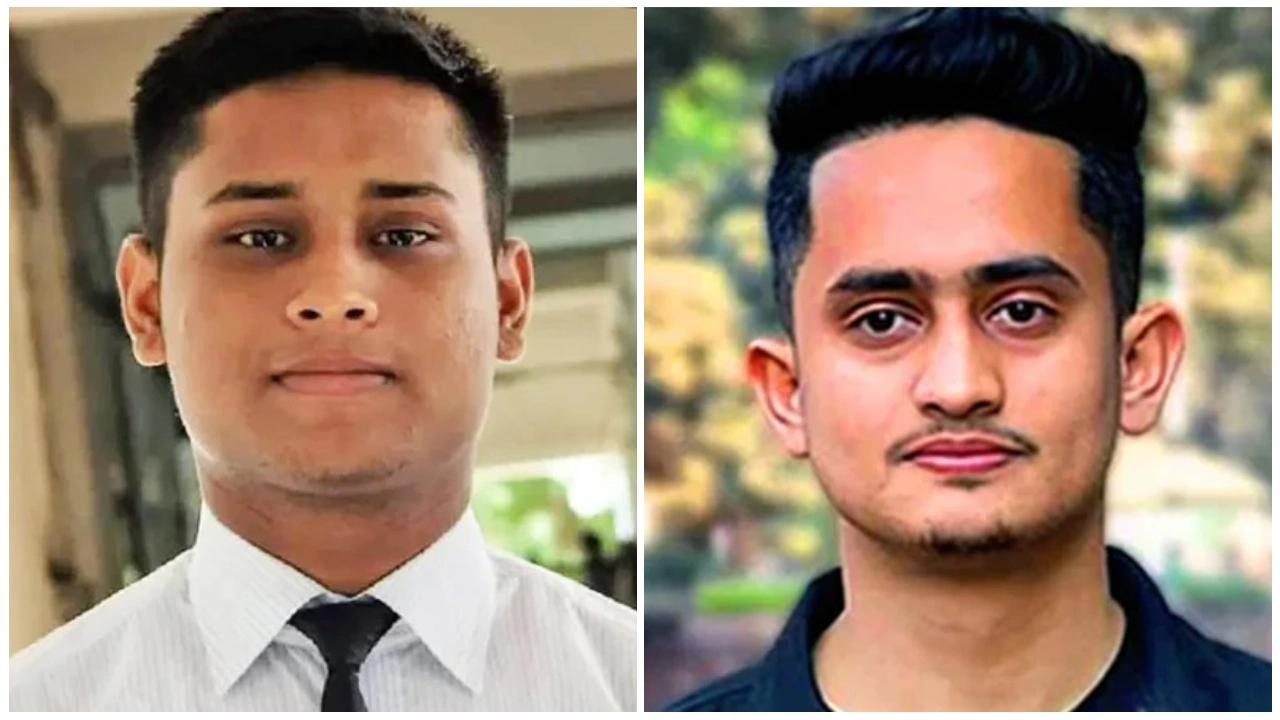সমন্বয়ক হাসনাত আবদুল্লাহ ও সারজিস আলম। ছবি : সংগৃহীত