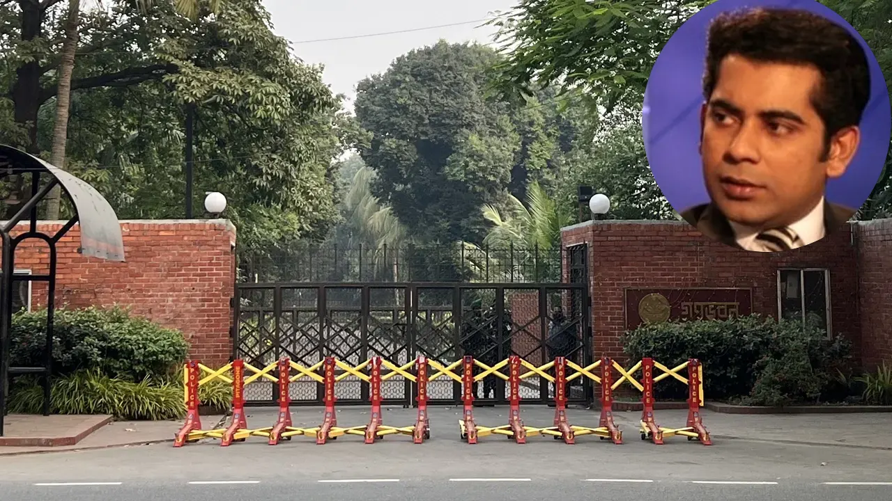 গণভবন ইনসেটে আন্দালিব রহমান পার্থ। ছবি : সংগৃহীত