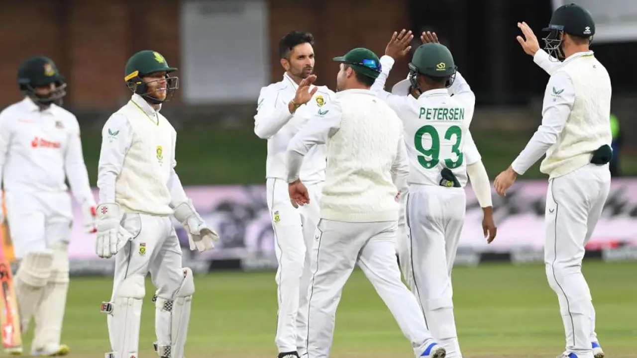 দক্ষিণ আফ্রিকা ক্রিকেট দল। পুরোনো ছবি